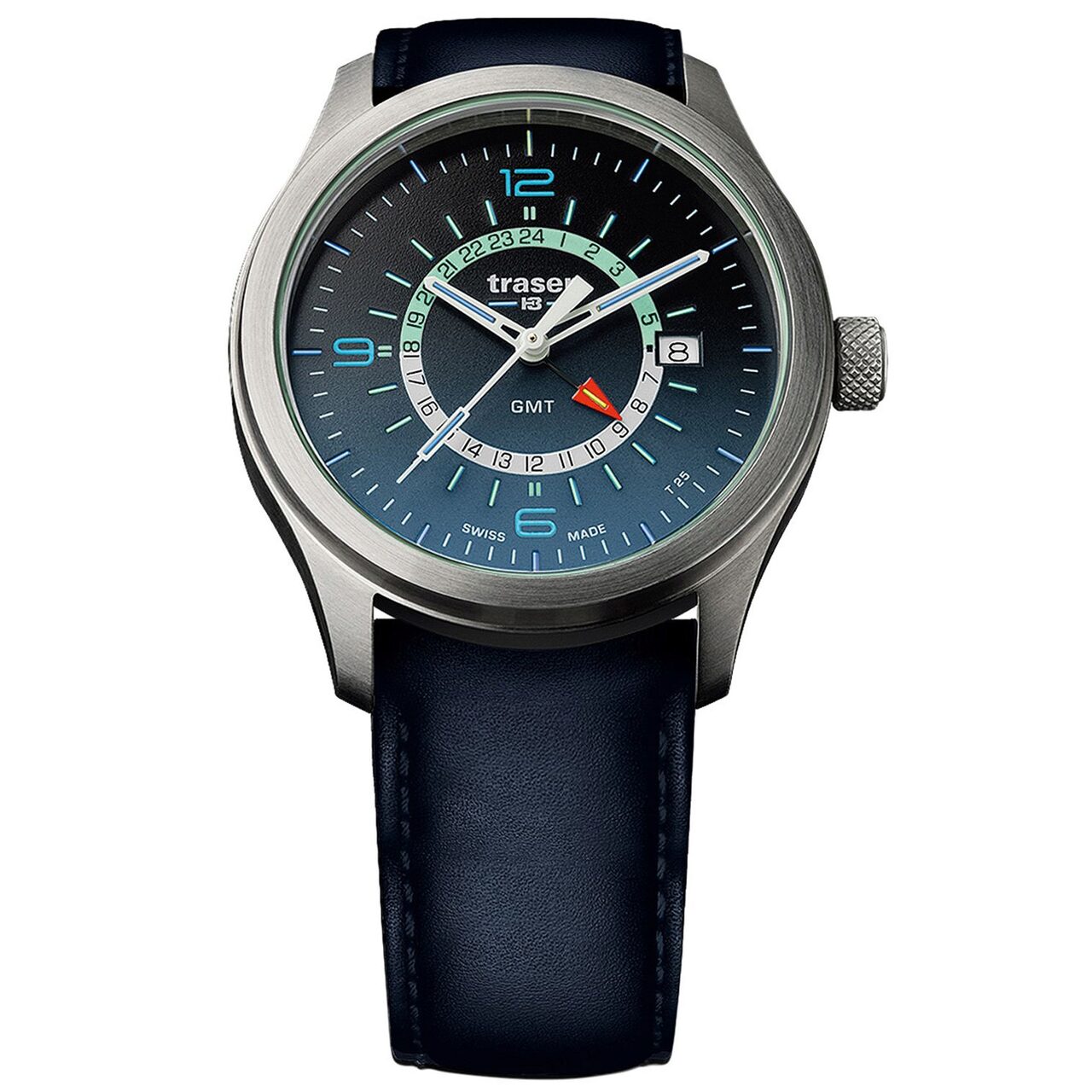 Ceas barbatesc Traser H3 107035 P59 Aurora, 42 mm, 10 ATM, Argintiu